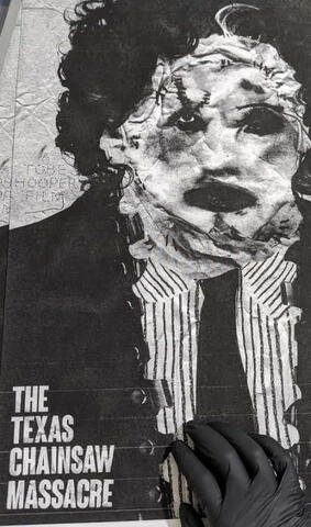 Alternative poster design for ' The Texas Chain Saw Massacre' - giclée print